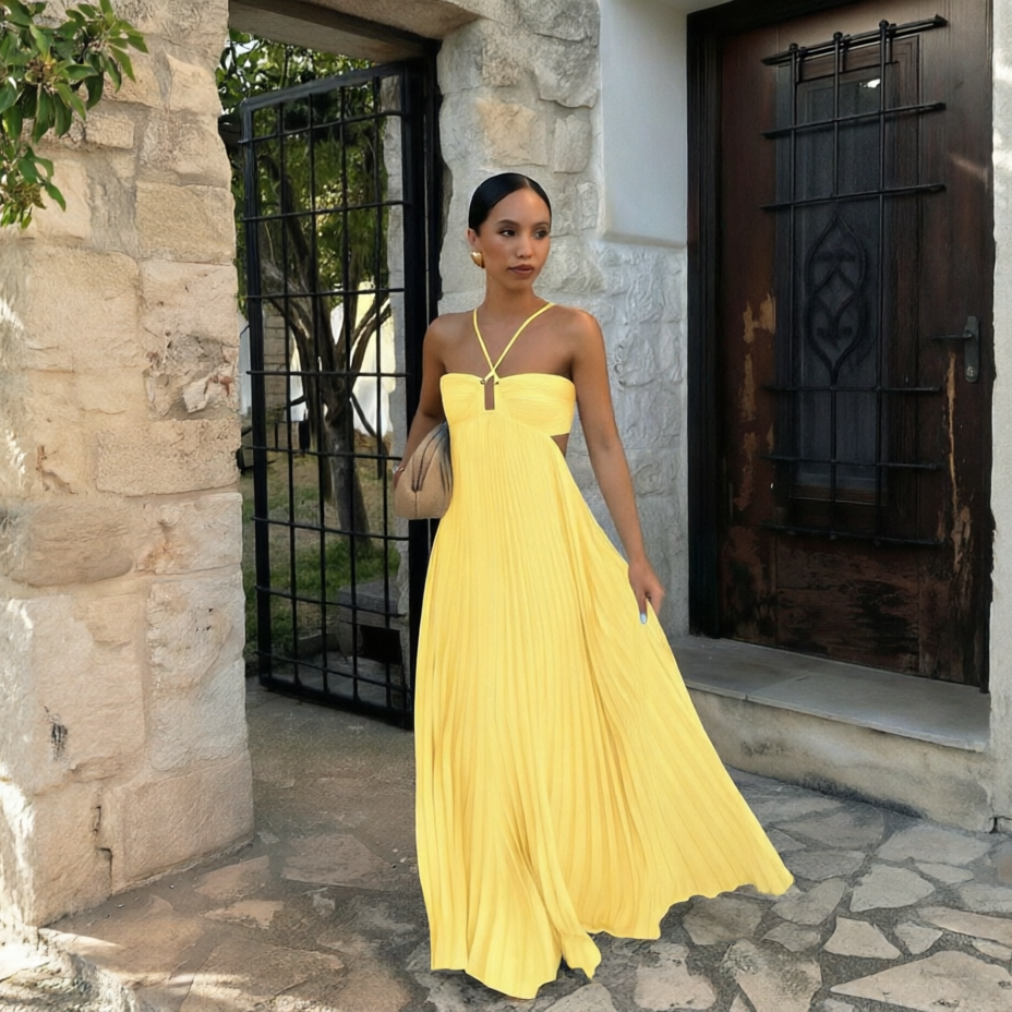 Robe Longue Plissée