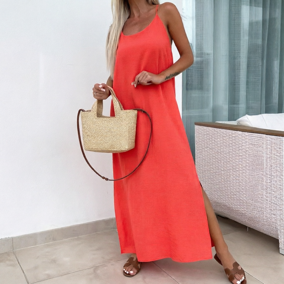 Robe Longue à Bretelles